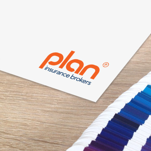 Image of the Plan Insurance logo and Pantone swatches